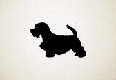 Sealyham Terrier - Silhouette hond - L - 65x104cm - Zwart - wanddecoratie