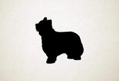 Briard - Silhouette hond - M - 60x62cm - Zwart - wanddecoratie
