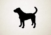 Labrabull - Silhouette hond - M - 60x67cm - Zwart - wanddecoratie