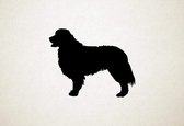 Berner Sennenhond - Silhouette hond - M - 60x76cm - Zwart - wanddecoratie