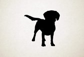 Bocker - Silhouette hond - M - 62x60cm - Zwart - wanddecoratie