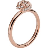 Armani Dames Dames ring 925 sterling zilver glassteen 60 Roségoud 32018384