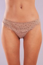 Aliana Glittersteentjes Private String - Maat L - Huid