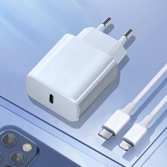 USB-C Adaptateur - avec la foudre câble USB-C Ntech (1 mètre) Convient pour  Iphone 13- | bol