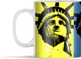 Mok - Vrijheidsbeeld in Warholstijl - 350 ml - Beker