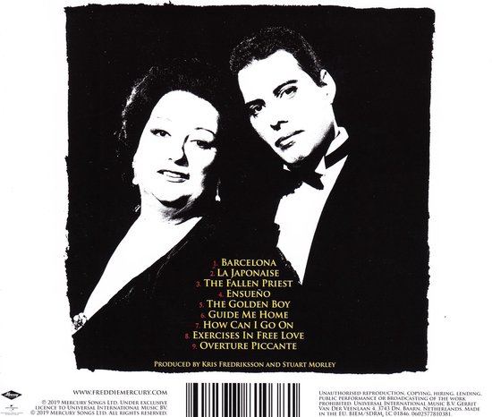 Freddie Mercury en Montserrat Caballé, met tracklist.