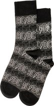 AC/DC All Over Print  Logo Sokken Zwart/Grijs - Official Merchandise