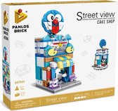 Panlos P-657041 Street View - Cake Shop - 255 onderdelen - Compatibel met grote merken - Bouwdoos