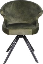 Eetkamerstoel Nashville - 59x60x80 - Jungle groen - Velours/metaal (H-AVT-02-104)