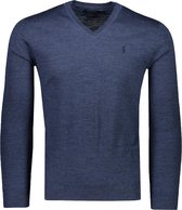 Polo Ralph Lauren  Trui Blauw Aansluitend - Maat XXL - Heren - Herfst/Winter Collectie - Wol