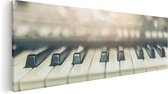 Artaza Canvas Schilderij Piano Toetsenbord - 60x20 - Foto Op Canvas - Canvas Print