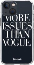 Casetastic Apple iPhone 13 mini Hoesje - Softcover Hoesje met Design - More issues than Vogue Print