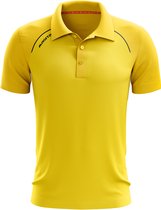 Masita | Polo Shirt Heren - Sportpolo - Korte Mouw - Tennis Polo - Comfortabele & Stijlvol - Supreme Lijn - Licht - Elastisch Materiaal - geel - XXL