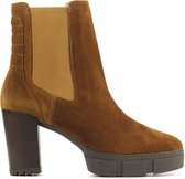 Unisa Chelsea boots Dames / Laarzen / Damesschoenen - Suède        - Kubel - Midden bruin - Maat  38