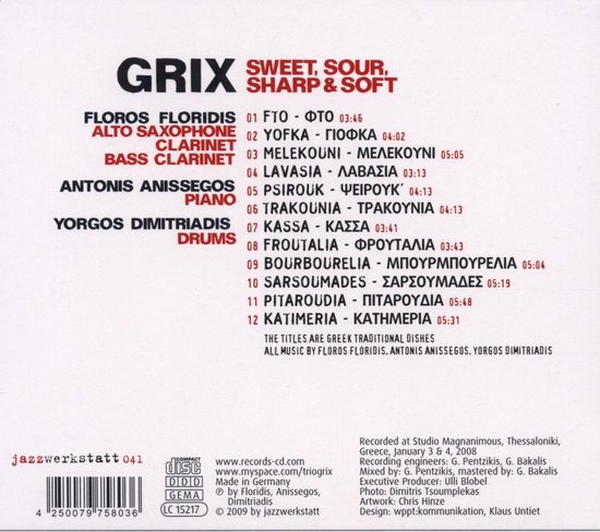 Grix - Sweet, Sour, Sharp & Soft (CD)