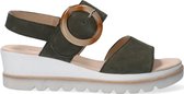 Gabor 645.1 Sandalen - Met Sleehak - Dames - Groen - Maat 35,5