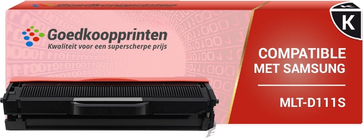 Samsung MLT-D111S toner cartridge Zwart (1.250 afdrukken) - Huismerk