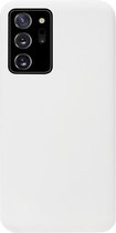 ADEL Siliconen Back Cover Softcase Hoesje Geschikt voor Samsung Galaxy Note 20 - Wit