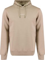 Purewhite -  Heren Regular Fit  Essential Hoodie  - Bruin - Maat L