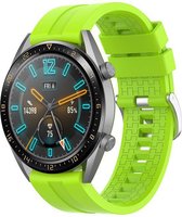 Horlogebandje Geschikt voor Huawei GT 46MM  - Groen - Siliconen - Horlogebandje - Polsbandje - Bandjes.nu - Polsband