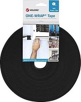 VELCRO® ONE  - WRAP® klittenband rol   -  10mm x 25m   -  zwart