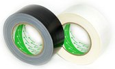 Nichiban - Duct tape - 50mm x 25m - Zwart / Wit - 2 pack