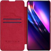 Nillkin Qin Series OnePlus 9 Hoesje Wallet Book Case Rood