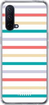 6F hoesje - geschikt voor OnePlus Nord CE 5G -  Transparant TPU Case - Pastel Tracks #ffffff