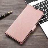 Voor Infinix Hot 9/Note 7 Lite X655C Ultradunne Spanning Zijgesp PU + TPU Horizontale Flip Lederen Case met Houder & Kaartsleuf (Rose Goud)