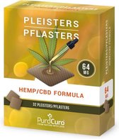 PuroCuro Hemp/CBD pleisters - 64 mg (32 stuks)