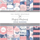 The Paper Boutique Decoupage set - Ocean blossoms - 8x8 inch - 36 stuks