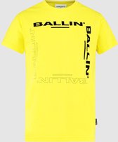 Ballin Amsterdam -  Jongens Regular Fit   T-shirt  - Geel - Maat 152