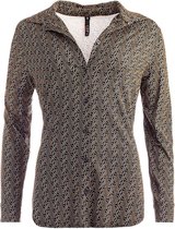 NED Blouse Milaras Ls Festive Dot Tricot 21w1 Gl021 02 Fudge 607 Dames Maat - XL