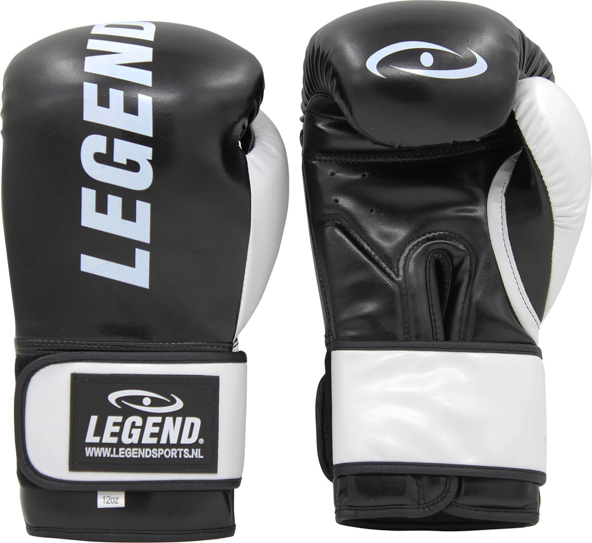 Bokshandschoenen Legend Impact Protect zwart/wit - Verschillende maten - Gemaakt van skintex - LegendProtect technologie 8 oz