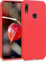kwmobile telefoonhoesje voor Huawei Y6 (2019) - Hoesje voor smartphone - Back cover in donkerrood