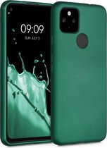 kwmobile telefoonhoesje voor Google Pixel 4a 5G - Hoesje voor smartphone - Back cover in metallic donkergroen