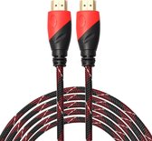 By Qubix HDMI kabel 10 meter - HDMI 1.4 versie - 1080P High Speed - HDMI 19 Pin Male naar HDMI 19 Pin Male Connector Cable - Red line