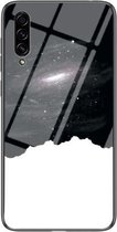 Voor Samsung Galaxy A50s / A30s Sterrenhemel Geschilderd Gehard Glas TPU Schokbestendig Beschermhoes (Kosmische Sterrenhemel)