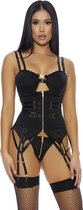 Forplay On Your Buckle List - Bustier Set black Small