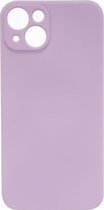 Shop4 - iPhone 13 mini Hoesje - Zachte Back Case TPU Siliconen Mat Lavendel