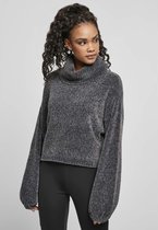 Urban Classics Sweater/trui -S- Short Chenille Turtleneck Grijs