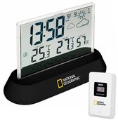 Bol.com National Geographic Weerstation - Transparant - Incl. Wekkerfunctie - Draadloos aanbieding