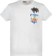 DEELUXE T-shirt met palmprint PALMY White