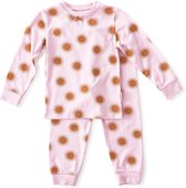 Little Label Pyjama Meisjes - Maat 110-116 - Roze, Oker - Zachte BIO Katoen