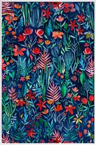JUNIQE - Poster in kunststof lijst Tropische inkt - patroon -20x30
