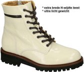 Piedi Nudi Dames Veterboots - Crème - Maat 38