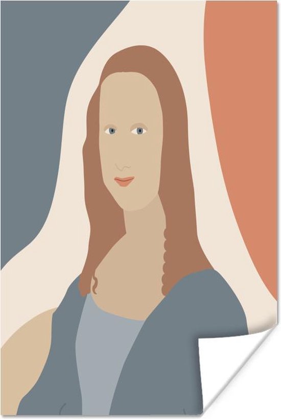 Affiche Pastel - La Mona Lisa - Portrait - 80x120 cm 