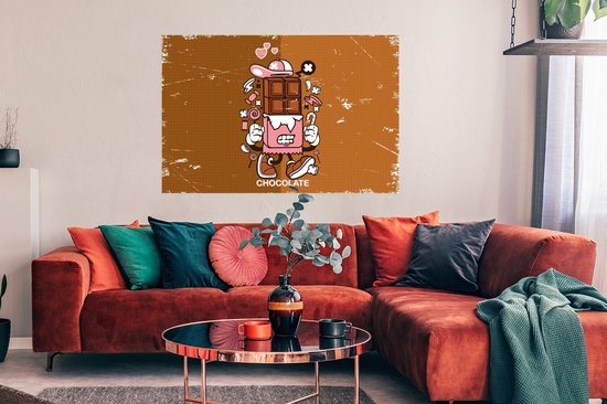 Affiche Chocolat - Rétro - Emballage - 120x80 cm