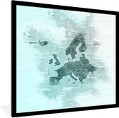 Cadre photo avec poster - Europe - Cartes - Papier - Journal - 40x40 cm - Cadre pour poster