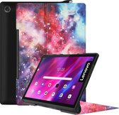 Tablet Hoes geschikt voor Lenovo Yoga Tab 11 (2021) - Tri-Fold Book Case - Galaxy